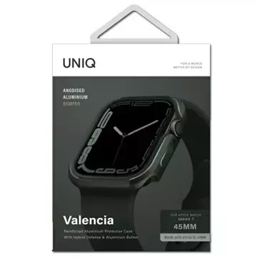 Ochranné pouzdro UNIQ Valencia pro Apple Watch Series 4/5/6/7/8/SE 45/44 mm zelená/zelená