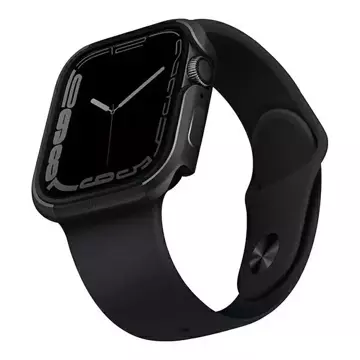 Ochranné pouzdro UNIQ Valencia pro Apple Watch Series 4/5/6/7/8/SE 45/44mm grafit/grafit