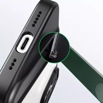 Ochranné pouzdro Ugreen LP635 Kickstand Pevný kryt s gelovým rámem a vestavěným stojánkem pro iPhone 14 Pro Black (90926)