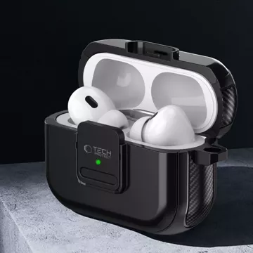 Ochranné pouzdro na sluchátka Defender Hook MagSafe pro Apple Airpods Pro 1/2 černé