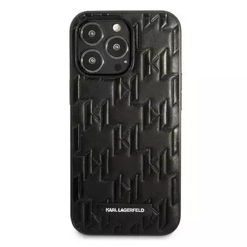 Ochranné pouzdro na telefon Karl Lagerfeld KLHCP13LMNMP1K pro Apple iPhone 13 Pro / 13 6,1" hardcase černá/černá Monogram Plaque