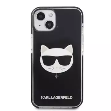 Ochranné pouzdro na telefon Karl Lagerfeld KLHCP13MTPECK pro Apple iPhone 13 6,1" hardcase černá/černá Choupette Head