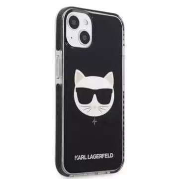 Ochranné pouzdro na telefon Karl Lagerfeld KLHCP13MTPECK pro Apple iPhone 13 6,1" hardcase černá/černá Choupette Head