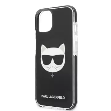 Ochranné pouzdro na telefon Karl Lagerfeld KLHCP13MTPECK pro Apple iPhone 13 6,1" hardcase černá/černá Choupette Head