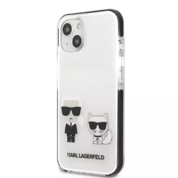 Ochranné pouzdro na telefon Karl Lagerfeld KLHCP13STPEKCW pro Apple iPhone 13 Mini 5,4" pevný obal bílý/bílý Karl