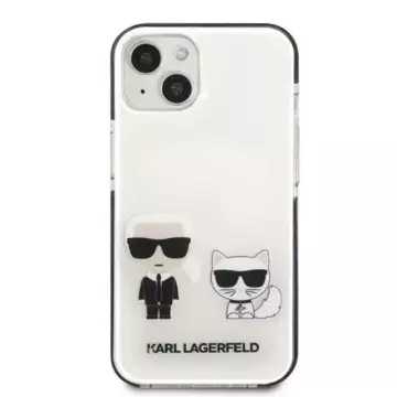 Ochranné pouzdro na telefon Karl Lagerfeld KLHCP13STPEKCW pro Apple iPhone 13 Mini 5,4" pevný obal bílý/bílý Karl