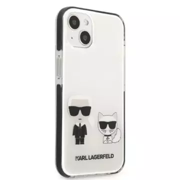 Ochranné pouzdro na telefon Karl Lagerfeld KLHCP13STPEKCW pro Apple iPhone 13 Mini 5,4" pevný obal bílý/bílý Karl