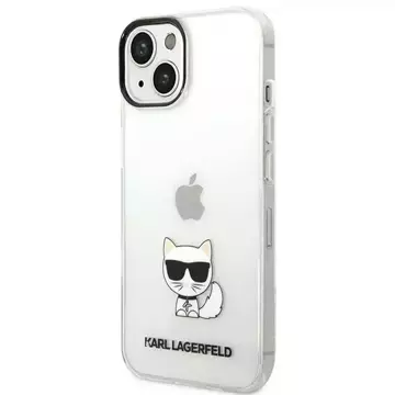 Ochranné pouzdro na telefon Karl Lagerfeld KLHCP14MCTTR pro Apple iPhone 14 Plus 6,7" pevné pouzdro průhledné/průhledné tělo Choupette