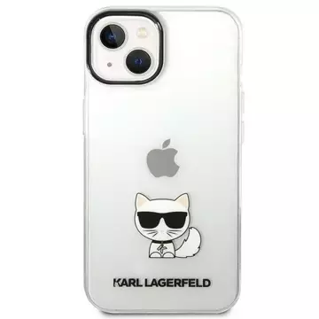 Ochranné pouzdro na telefon Karl Lagerfeld KLHCP14MCTTR pro Apple iPhone 14 Plus 6,7" pevné pouzdro průhledné/průhledné tělo Choupette