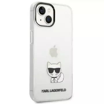 Ochranné pouzdro na telefon Karl Lagerfeld KLHCP14MCTTR pro Apple iPhone 14 Plus 6,7" pevné pouzdro průhledné/průhledné tělo Choupette