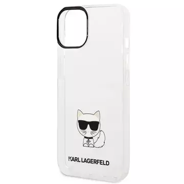 Ochranné pouzdro na telefon Karl Lagerfeld KLHCP14MCTTR pro Apple iPhone 14 Plus 6,7" pevné pouzdro průhledné/průhledné tělo Choupette