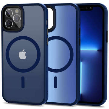 Ochranné pouzdro na telefon MagMat Case pro MagSafe pro Apple iPhone 12 / 12 Pro Matte Navy