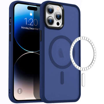 Ochranné pouzdro na telefon MagMat Case pro MagSafe pro Apple iPhone 12 / 12 Pro Matte Navy