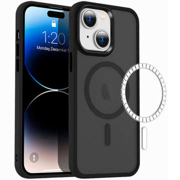 Ochranné pouzdro na telefon MagMat Case pro MagSafe pro Apple iPhone 13 Mini Matte Black Glass