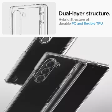 Ochranné pouzdro na telefon Spigen Ultra Hybrid Pro pro Galaxy Z Fold 6 Crystal Clear