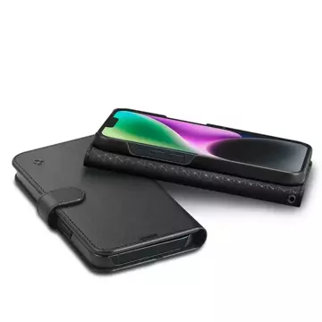 Ochranné pouzdro na telefon Spigen Wallet S pro Apple iPhone 14 Black