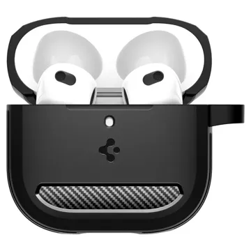 Ochranné pouzdro pro Apple Airpods 4 Spigen Rugged Armor Matte Black