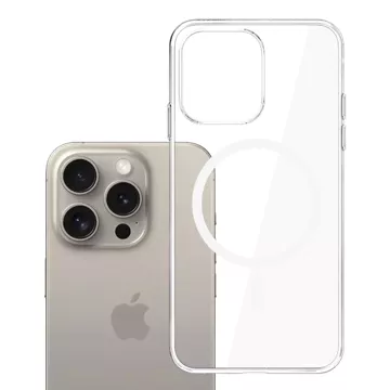 Ochranné pouzdro pro Apple iPhone 15 Pro Max 3mk Clear MagCase