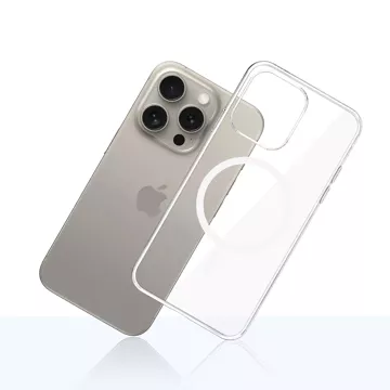 Ochranné pouzdro pro Apple iPhone 15 Pro Max 3mk Clear MagCase