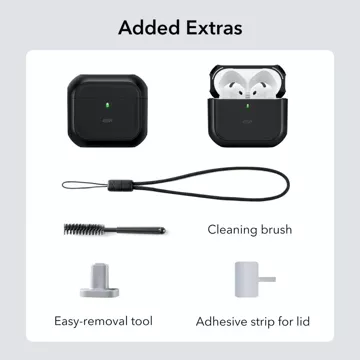 Ochranné pouzdro pro sluchátka ESR Orbit Halolock MagSafe Apple AirPods 4 Black