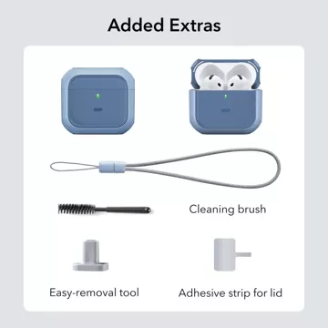 Ochranné pouzdro pro sluchátka ESR Orbit Halolock MagSafe Apple AirPods 4 Blue