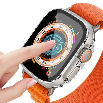 Ochranné pouzdro se sklem Alogy Protector Case 2v1 překryvné pouzdro pro Apple Watch Ultra 49mm čiré