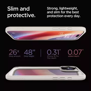 Ochranný kryt Spigen Ultra Hybrid pro iPhone 16 Pro Max Natural Titanium