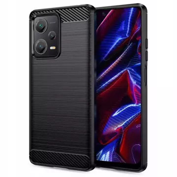 Ochronne TPU karbonové pouzdro pro Xiaomi Redmi Note 12 5G / Poco X5 5G černé