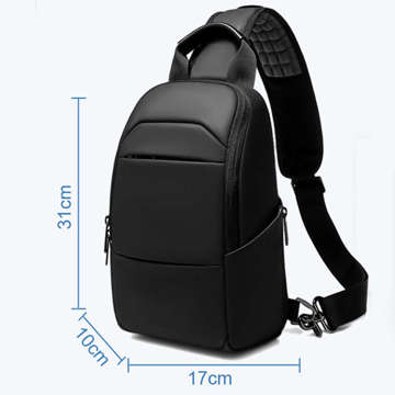 One Arm CrossBody kabelka na jedno rameno, prostorná černá