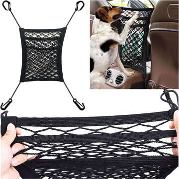 Organizér Car Organizer Mesh Cover Protector pro auta Auto Seat Protector Alogy Black 2x držák na opěrku hlavy