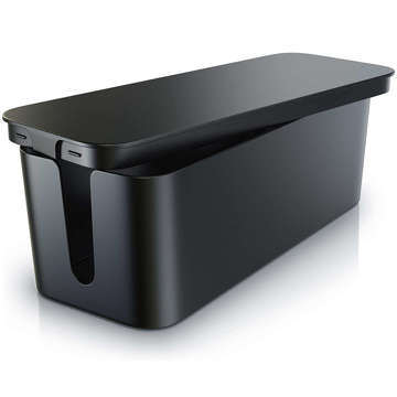 Organizér kabelů stolní podlahový kontejner box na kabely lamely Alogy Box M 31cm Black