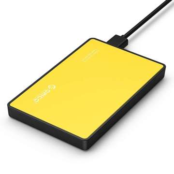 Orico SSD / HDD 2,5" SATA III externí kryt (žlutý)
