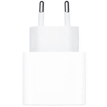 Originální Apple USB-C typ C 20W rychlonabíječka MHJE3ZM/A pro iPhone adaptér kostka Bílý 1m kabel