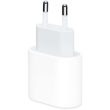 Originální Apple USB-C typ C 20W rychlonabíječka MHJE3ZM/A pro iPhone adaptér kostka Bílý 1m kabel