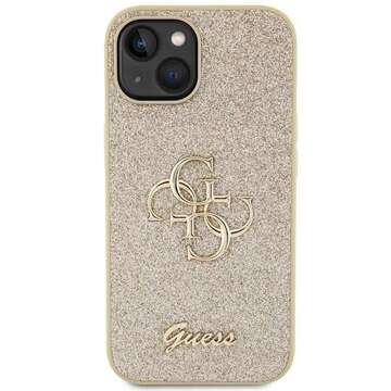 Originální pouzdro GUESS Hardcase GUHCP15MHG4SGD pro iPhone 15 PLUS (Fixed Glitter Big 4G / zlaté)