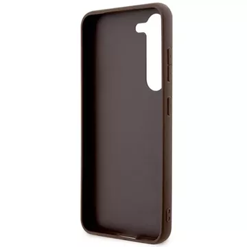 Originální pouzdro GUESS Hardcase GUHCS23FE4GMGBR pro Samsung Galaxy S23 FE (Big Metal Logo / hnědá)