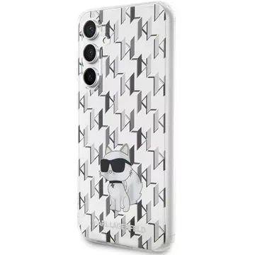 Originální pouzdro KARL LAGERFELD Hardcase KLHCS23FEHNCMKLT pro Samsung Galaxy S23 FE (monogram / transparentní)