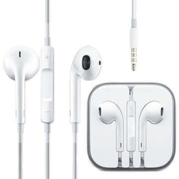 Oryginalne słuchawki Apple EarPods MD827ZM/A z pilotem i mikrofonem Jack 3.5mm