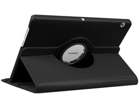 Otočné pouzdro 360° pro Huawei MediaPad T3 10 9,6 '' Černý NÁKRES FOLIE