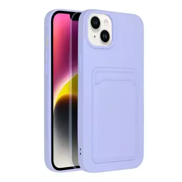 POUZDRO NA KARTY na IPHONE 14 PLUS fialové