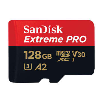 Paměťová karta SANDISK EXTREME PRO microSDXC 128GB 200/90 MB/s UHS-I U3 (SDSQXCD-128G-GN6MA)