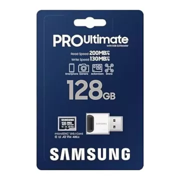 Paměťová karta Samsung microSDXC PRO Ultimate 128GB 200 MB/s UHS-I/U3 (MB-MY128SB/WW)