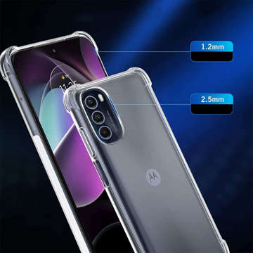 Pancéřové pouzdro ShockProof Alogy pro Motorola Moto G 5G 2022 Transparent