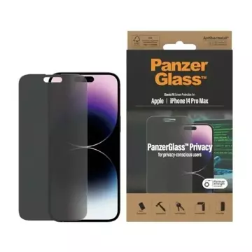 PanzerGlass Classic Fit pro iPhone 14 Pro Max 6,7" Ochrana soukromí Antibakteriální P2770