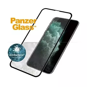 PanzerGlass E2E Super sklo pro iPhone XS Max / 11 Pro Max Case Friendly Antibakteriální černá/černá