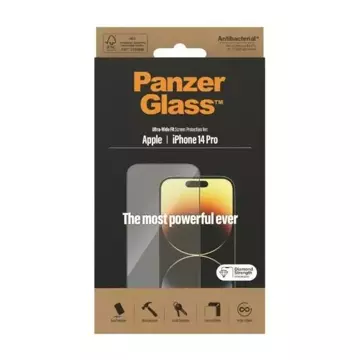PanzerGlass Ultra-Wide Fit pro iPhone 14 Pro 6,1" Antibakteriální ochrana obrazovky 2772