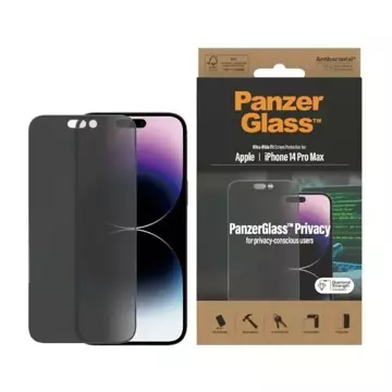 PanzerGlass Ultra-Wide Fit pro iPhone 14 Pro Max 6,7" Ochrana soukromí Antibakteriální P2774