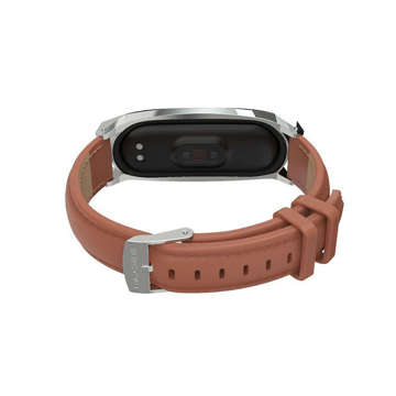 Pasek Herms do Xiaomi Mi Smart Band 5/6/6 NFC Brown