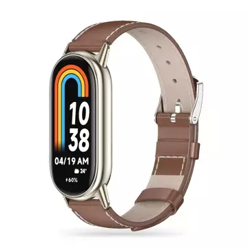 Pásek Leatherfit do Xiaomi Smart Band 8/8 NFC Brown