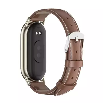 Pásek Leatherfit do Xiaomi Smart Band 8/8 NFC Brown